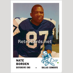 1961F Nate Borden Dallas Cowboys