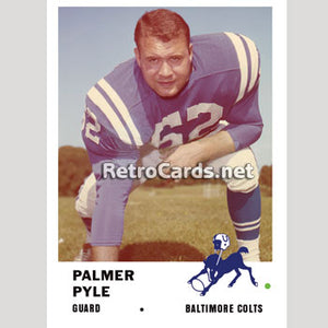 1961F Palmer Pyle Baltimore Colts