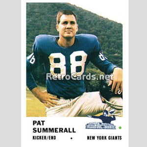 1961F Pat Summerall New York Giants