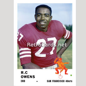 1961F R.C Owens San Francisco 49ers