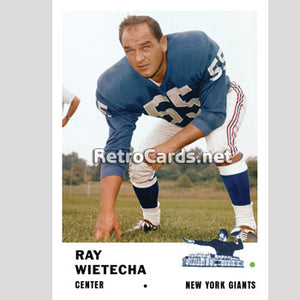 1961F Ray Wietecha New York Giants