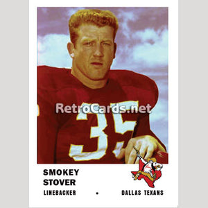 1961F Smokey Stover Dallas Texans