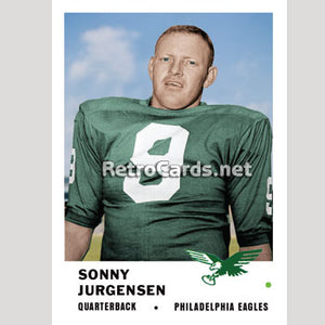 1961F Sonny Jurgensen Philadelphia Eagles