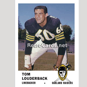 1961F Tom Louderback Oakland Raiders