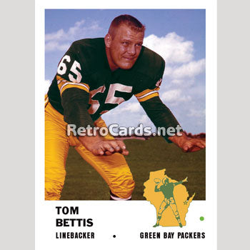 1961T Tom Bettis Green Bay Packers – RetroCards