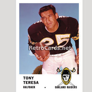 1961F Tony Teresa Oakland Raiders