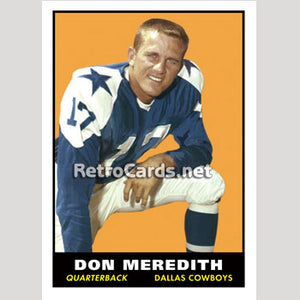 1961T Don Meredith Dallas Cowboys