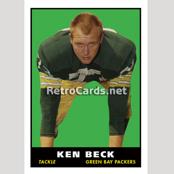 1961T-Ken-Beck-Green-Bay-Packers