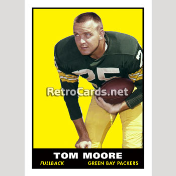 1961T Tom Moore Green Bay Packers – RetroCards