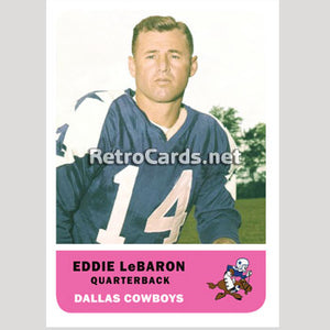 1962F Eddie LeBaron Dallas Cowboys