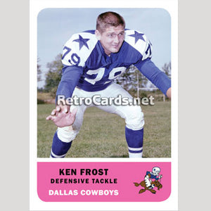 1962F Ken Frost Dallas Cowboys