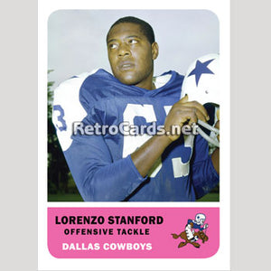 1962F Lorenzo Stanford Dallas Cowboys