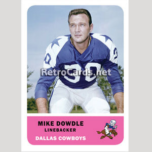 1962F Mike Dowdle Dallas Cowboys