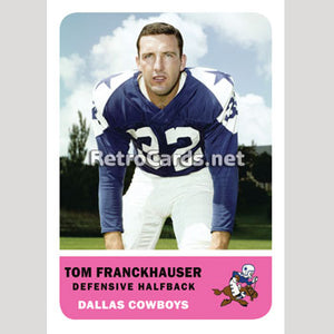 1962F Tom Franckhauser Dallas Cowboys