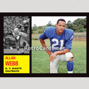 1962T Allan Webb New York Giants