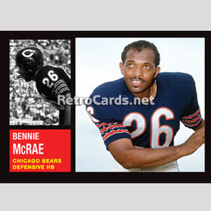 1962T Bennie McRae Chicago Bears