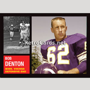 1962T Bob Denton Minnesota Vikings