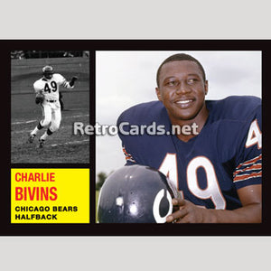 1962T Charlie Bivins Chicago Bears