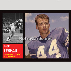 1962T Dick LeBeau Detroit Lions