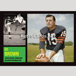 1962T Ed Brown Chicago Bears