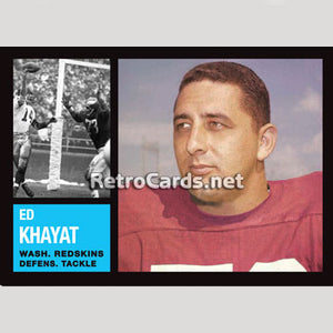 1962T Ed Khayat Washington Redskins