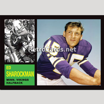 : 1966 Philadelphia # 112 Ed Sharockman Minnesota Vikings  (Football Card) EX Vikings Pittsburgh : פריטי אספנות ואמנות