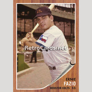 1962T Ernie Fazio Houston Colt .45s