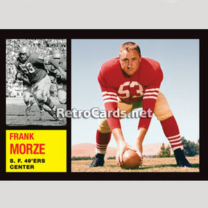 1962T Frank Morze San Francisco 49ers