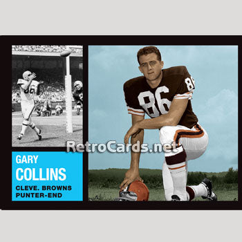 1962T Gary Collins Cleveland Browns – RetroCards