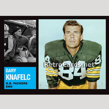 Packers GARY KNAFELC Signed 8x10 AUTO Photo #7 - 1961 & 62 NFL Champ