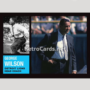 1962T George Wilson Detroit Lions