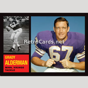 1962T Grady Alderman Minnesota Vikings