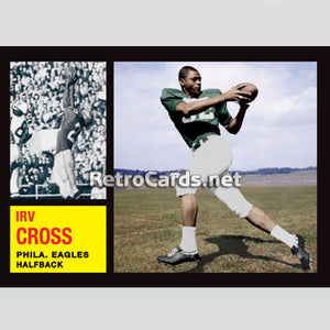 1962T Irv Cross Philadelphia Eagles