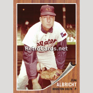 1962T Jim Albricht Houston Colt .45s