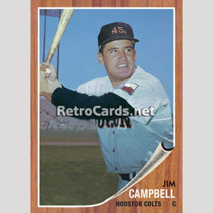 1962T Jim Campbell Houston Colt .45s