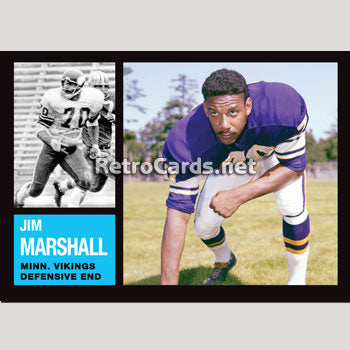 1962T Jim Marshall Minnesota Vikings – RetroCards