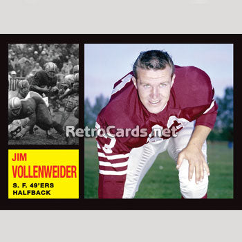 1963T Jim Vollenweider San Francisco 49ers – RetroCards