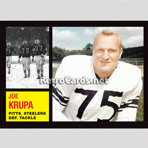 1962T Joe Krupa Pittsburgh Steelers