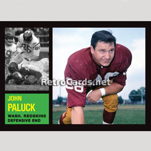 1962T John Paluck Washington Redskins