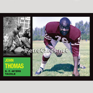 1962T John Thomas San Francisco 49ers