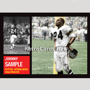 1962T Johnny Sample Pittsburgh Steelers
