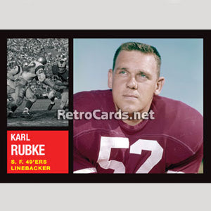 1962T Karl Rubke San Francisco 49ers