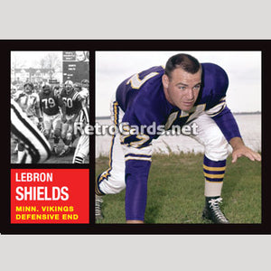 1962T Lebron Shields Minnesota Vikings