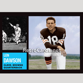 1962T Len Dawson Cleveland Browns – RetroCards