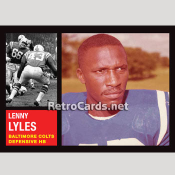 1965P Lenny Lyles Baltimore Colts – RetroCards