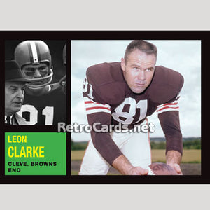 1962T Leon Clarke Cleveland Browns