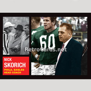 1962T Nick Skorich Philadelphia Eagles