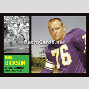 1962T Paul Dickson Minnesota Vikings