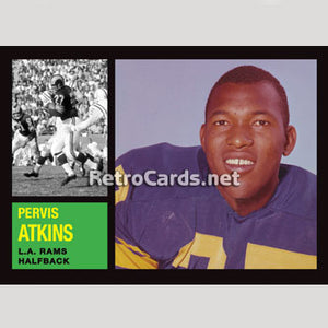 1962T Pervis Atkins Los Angeles Rams