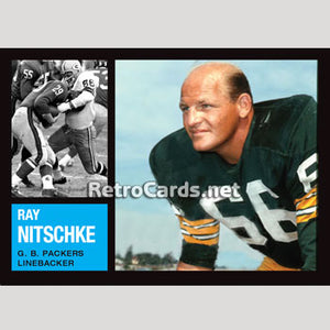 1962T Ray Nitschke Green Bay Packers